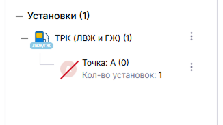 Отключенная технологическая установка